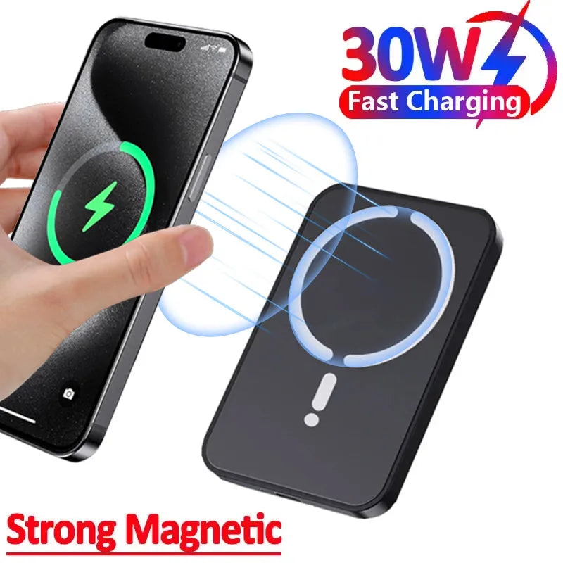 30W Car Magnetic Wireless Charger Air Vent GPS Phone Holder Stand For Magsafe iPhone 17 16 15 14 13 12 Pro Max Fast Charging